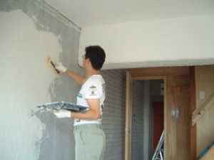 しっくい塗りDIY